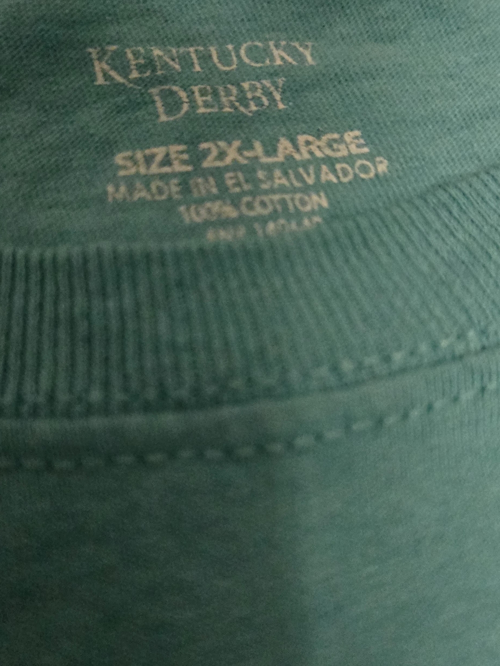 Ventage Kentucky Derby Run for the Roses T-Shirt Aqua Blue 2XL Churchill Downs - Picture 4 of 4